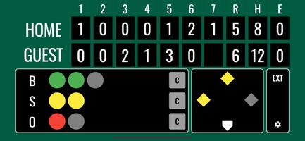 Softball Scoreboard imagem de tela 1