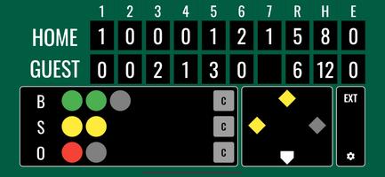 Softball Scoreboard скриншот 1