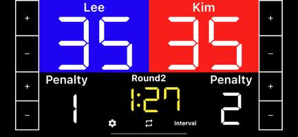 Taekwondo Scoreboard تصوير الشاشة 1