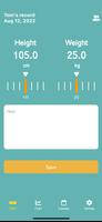 Height Record Notepad ảnh chụp màn hình 1