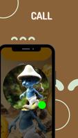 Smurf Cat Monster Blue poster