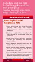 2000++ Nama Anak Bayi Islami ảnh chụp màn hình 3