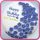 Name Birthday Cakes (Offline) icône