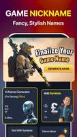 Nickname Generator Gaming name poster