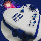 Birthday Cake with Name Photo ikona