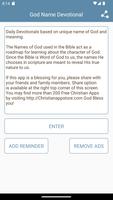 God's  Name Devotional - Daily Ekran Görüntüsü 1