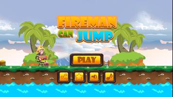Fireman can jump Plakat