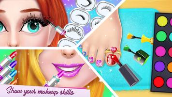 Fashion Model Makeup Salon : Girls Makeover Game 截图 2