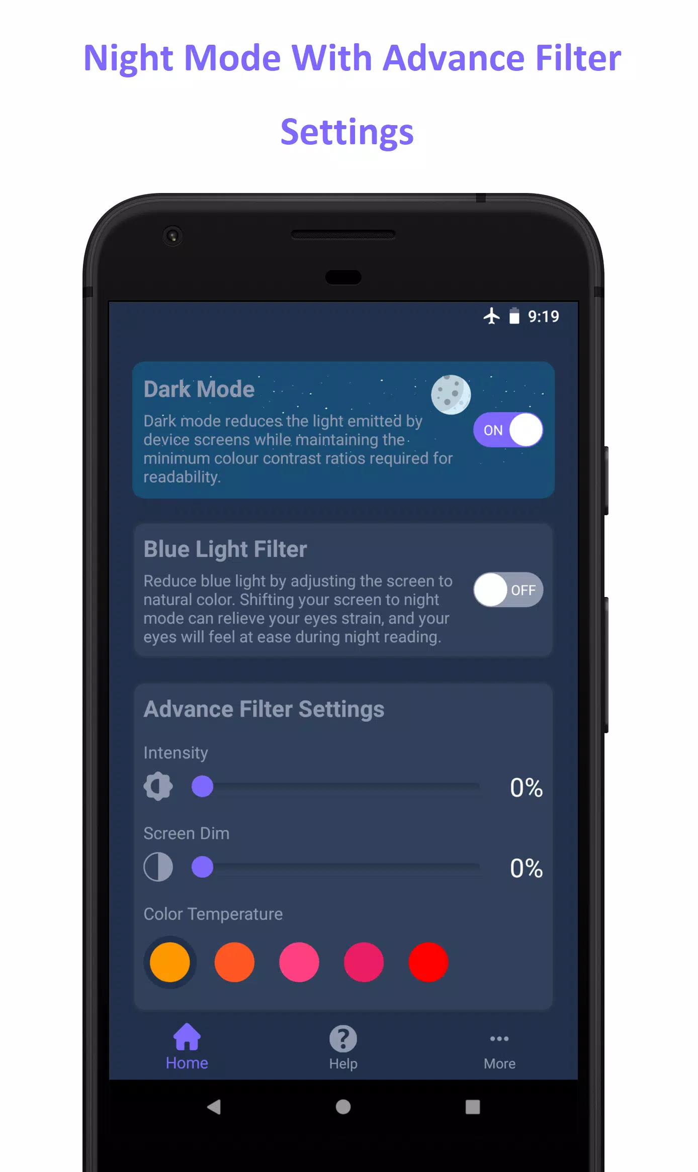 fingeraftryk Næste Forekomme Blue Light Filter - Night Mode APK for Android Download