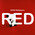 NAND Red - Papier peint esthétique rouge icône