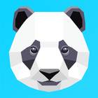 Panda Poly Art - Come to Life 3D Color By Numbers-icoon