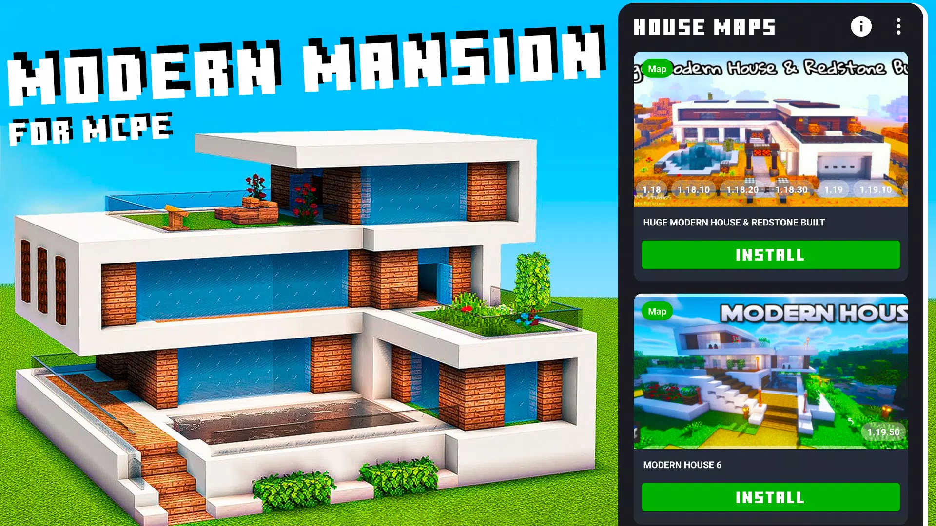 Download do APK de Casas modernas Minecraft PE Mod para Android