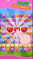 لعبة المطابقة Gummy Candy Match 3 Puzzle Game الملصق