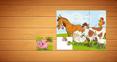 برنامه‌نما Farm Animals Puzzle For Kids عکس از صفحه