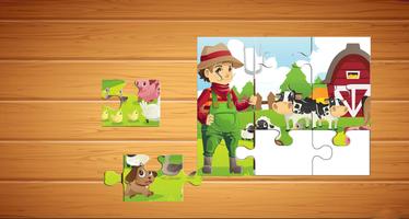 برنامه‌نما Farm Animals Puzzle For Kids عکس از صفحه
