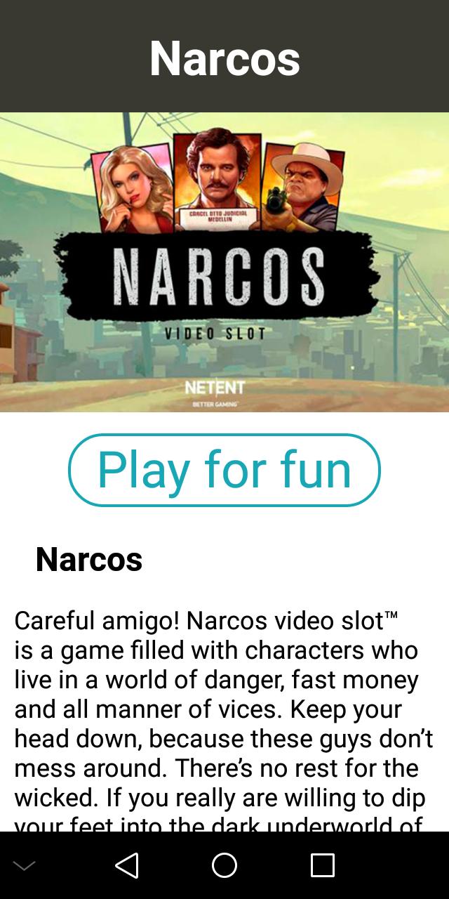 Narcos slot free download Narcos slot free download
