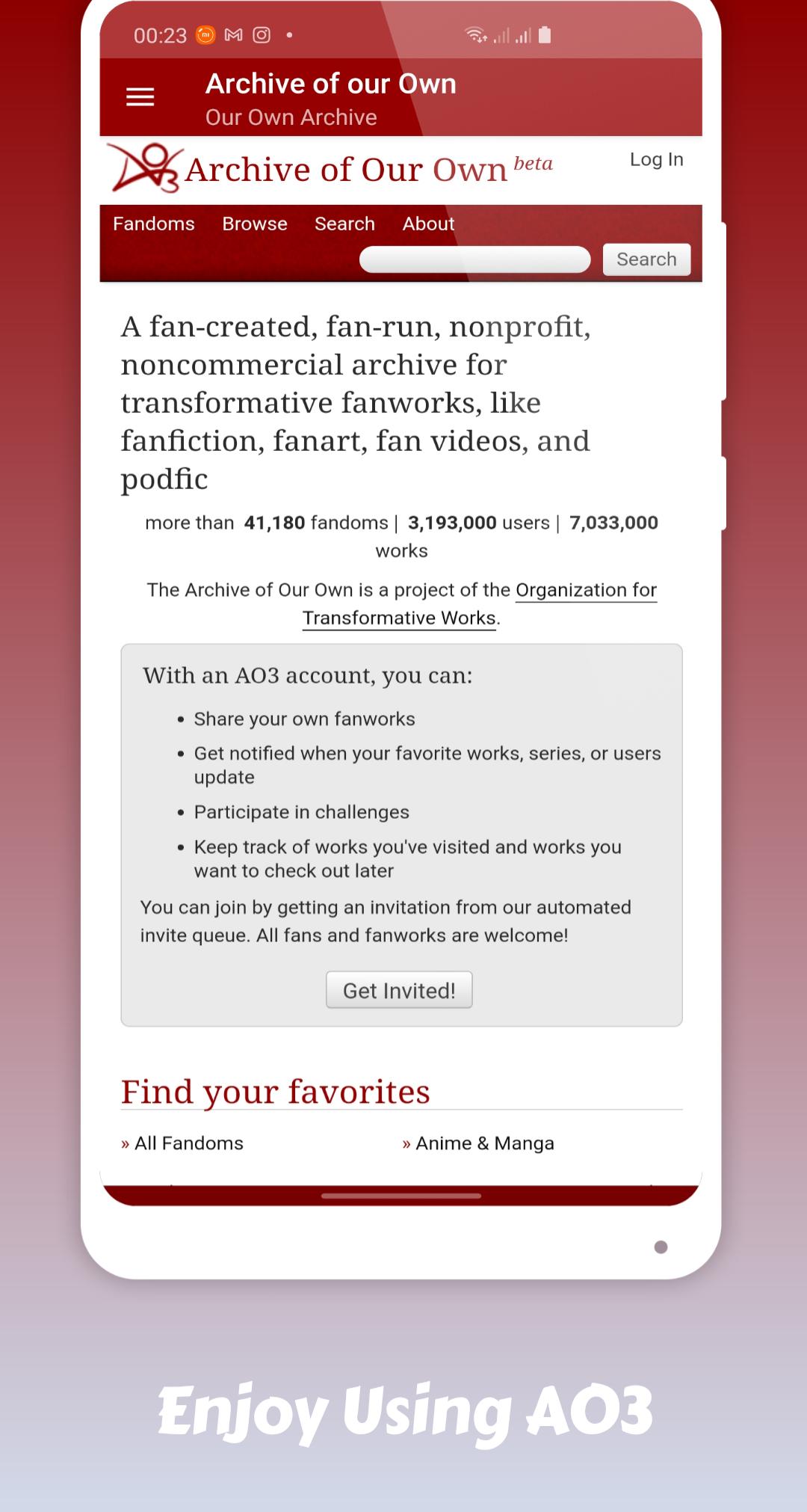 Tải xuống APK Archive of Our Own - AO3 cho Android Tải xuống APK Archive of Our Own - AO3 cho Android