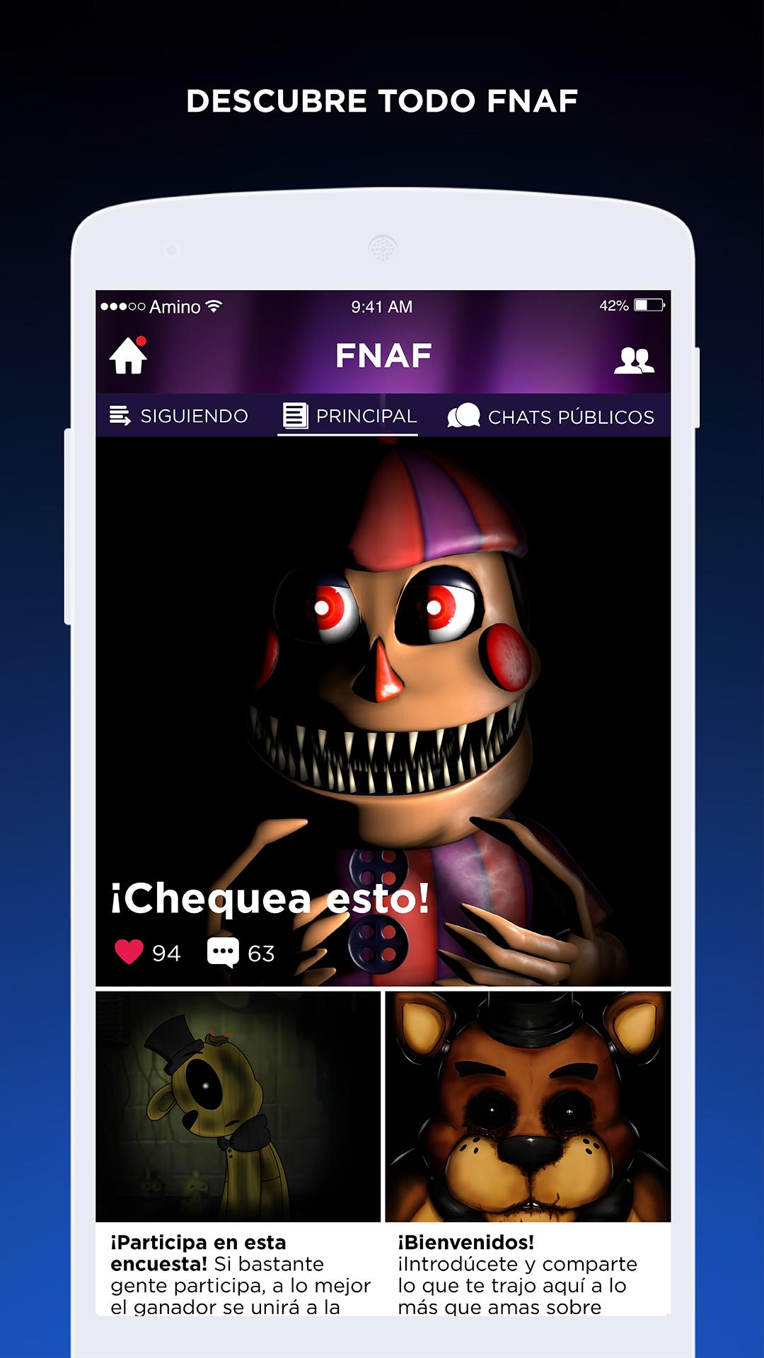 Fnaf Amino En Español For Android Apk Download - como hacer un simulador parte 1 roblox amino en