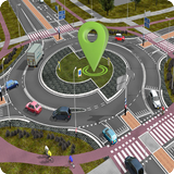 GPS Traffic Driving Route Finder Dirección del map icono