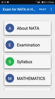 Exam for NATA in hand 포스터