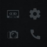 Murdered Out - Black Icon Pack icono