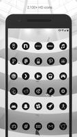 Dark Void - Black Circle Icons captura de pantalla 1