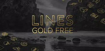 Lines Gold - Icon Pack