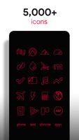 Lines Red - Icon Pack screenshot 1