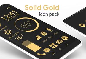 Solid Gold Pro - Icon Pack Affiche