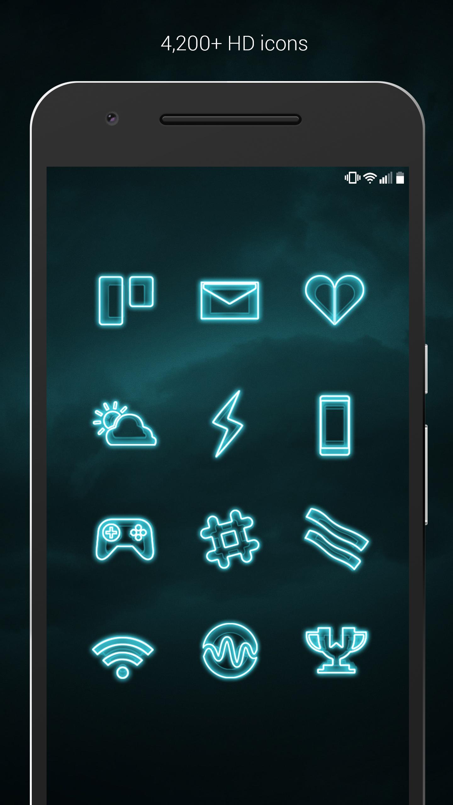 The Grid Icon Pack Pro Version For Android Apk Download - roblox icon neon blue