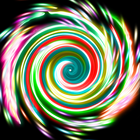 Glow Spin Art Zeichen