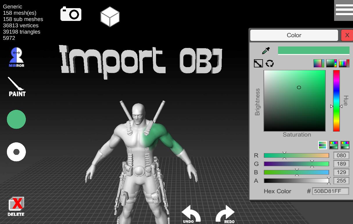 D3d Sculptor For Android Apk Download - roblox character obj