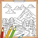 自然の風景の塗り絵 APK