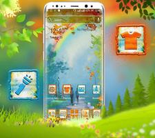 Nature Painting Launcher Theme Affiche