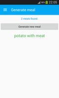 برنامه‌نما Meal generator عکس از صفحه