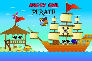 Angry Owl Pirate poster