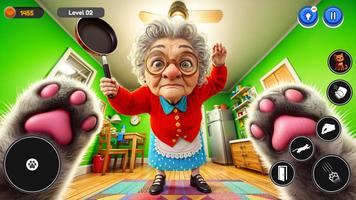 Angry Gran Vs Crazy Cat 3D скриншот 1