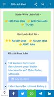 10th Job Alert - Matric Pass Sarkari Naukri Affiche