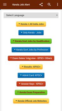 Kerala job Alert poster