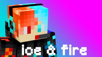 Ice Fire Skin For Minecraft PE Affiche