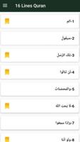 16 Line Hafizi Quran الملصق