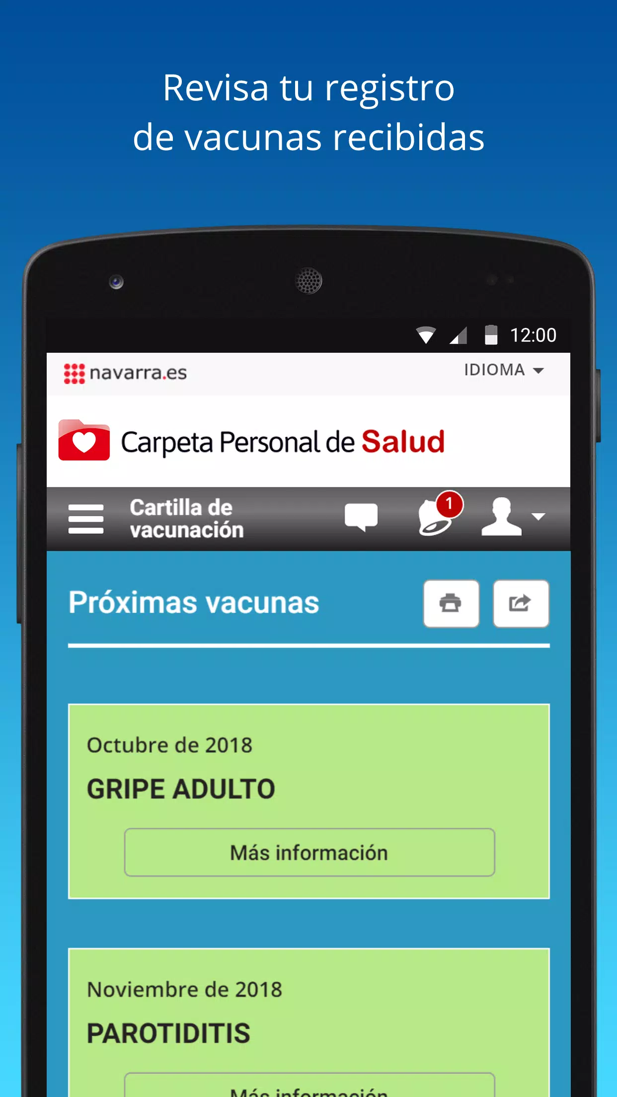 Carpeta Personal de Salud pour Android - Téléchargez l'APK