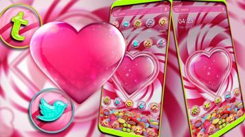Candy Heart Theme captura de pantalla 1