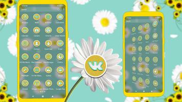 Daisy Flower Theme 스크린샷 1