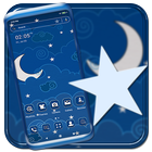 Moon Star Blue Theme أيقونة