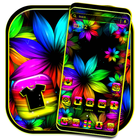 Rainbow Flower Theme icône