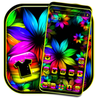 Rainbow Flower Theme أيقونة