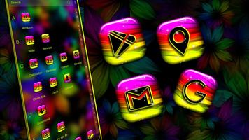 Rainbow Flower Theme captura de pantalla 3