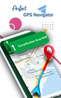 Conduite Navigation GPS Circulation et itinéraires Affiche