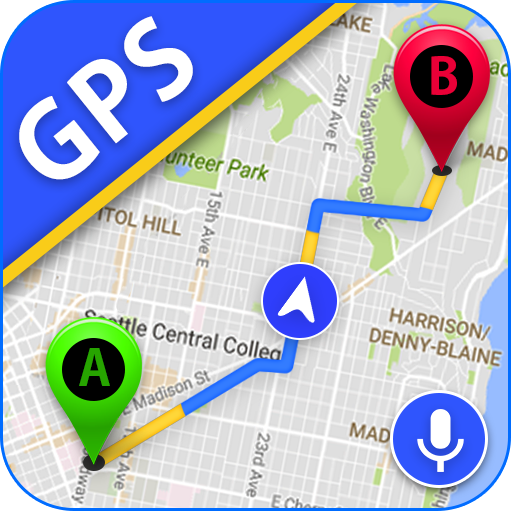 GPS Navigation, Satellit Karte & Reise Richtung